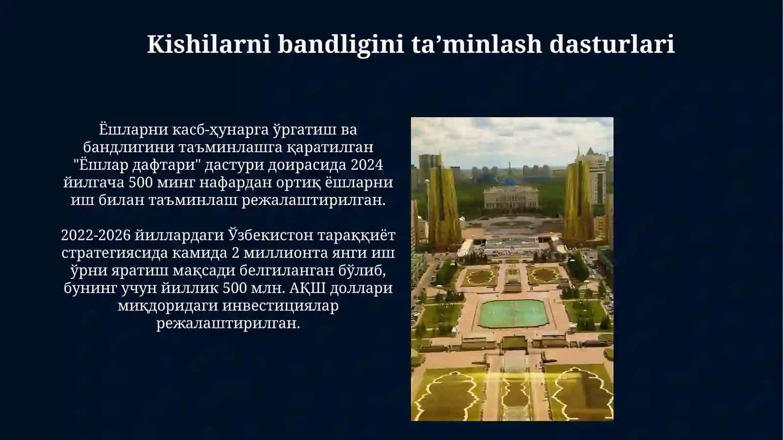 Kishilarni bandligini taʼminlash dasturlari 3