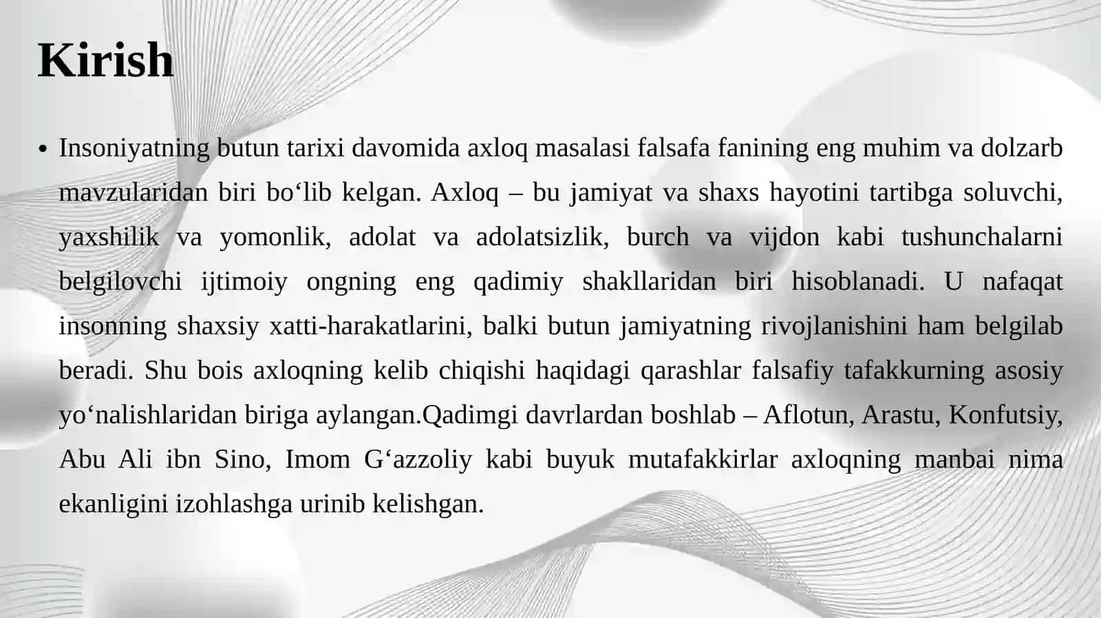 Axloqning kelib chiqishi haqidagi qarashlar 3