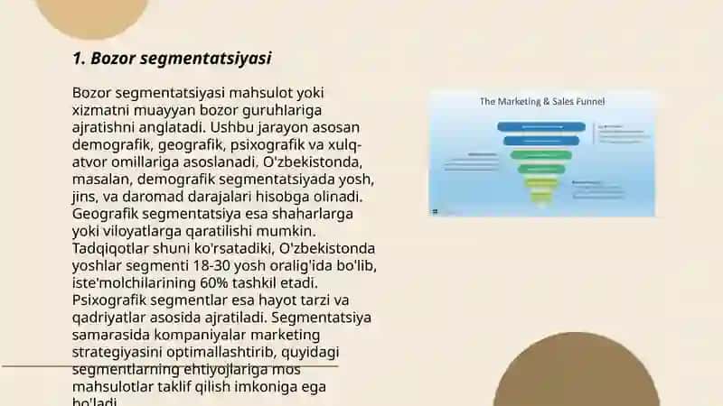 Bozor segmentatsiyasi 3