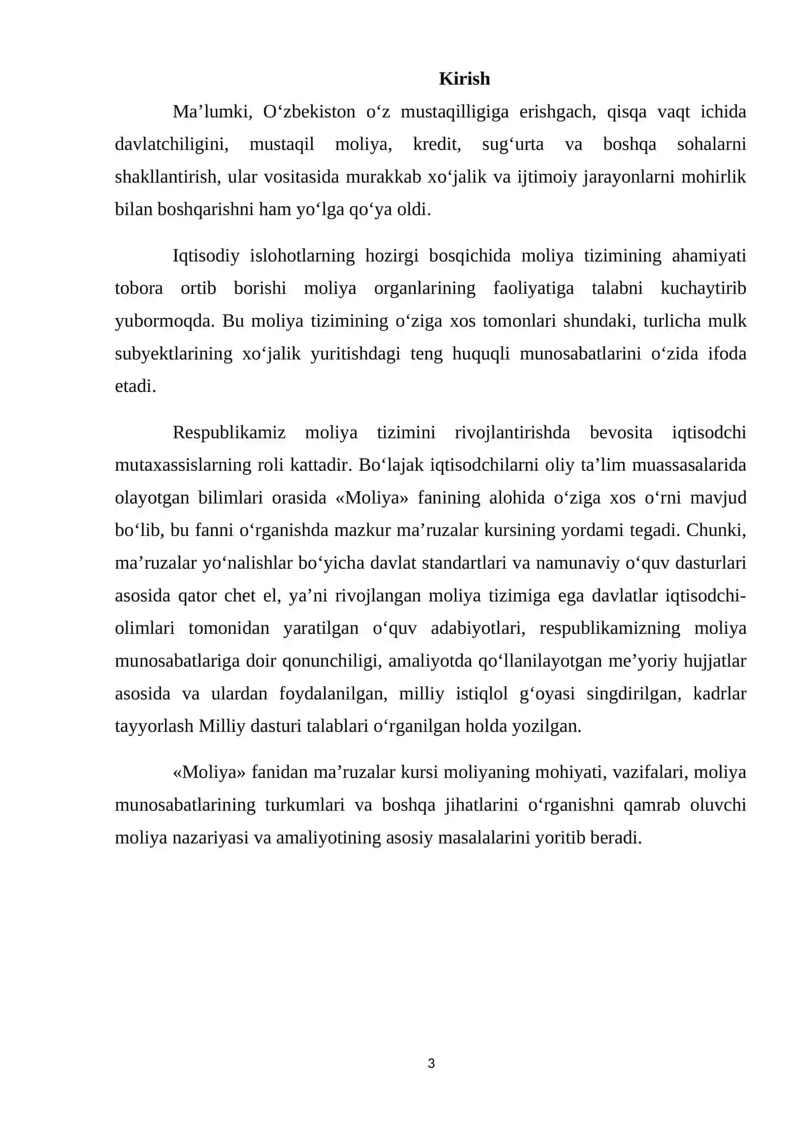 Mоliyаviy sаlоhiyаti vа uning xо‘jаlik yurituvchi subektlаr mоliyаsi 3