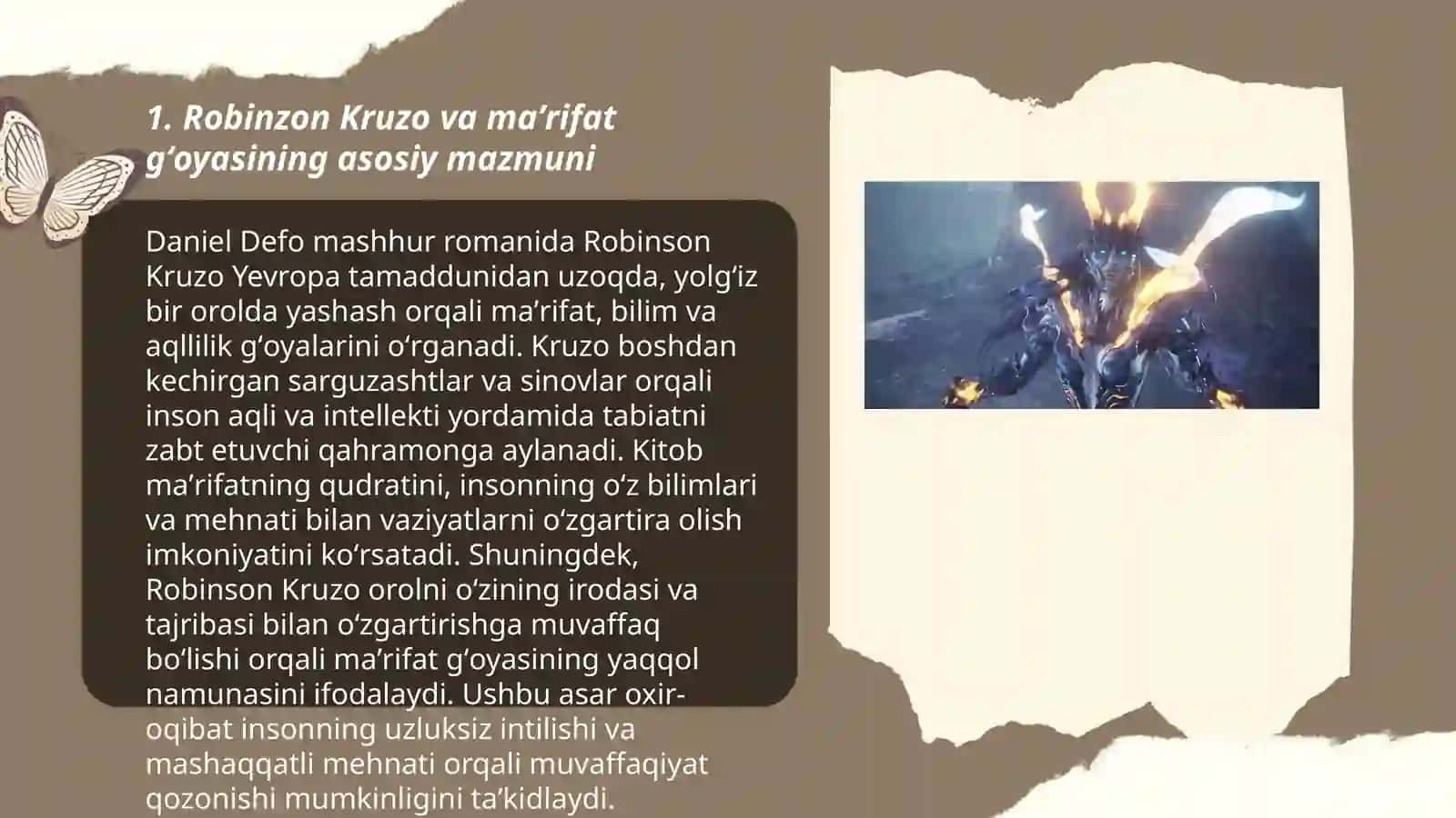 Robinzon Kruzo va maʼrifat gʻoyasi 3