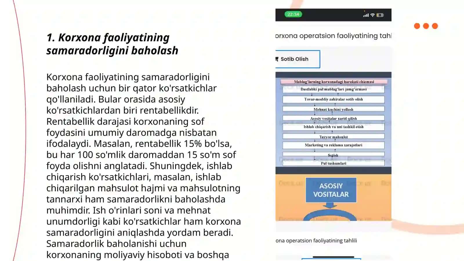 Korxona operatsion faoliyatining tahlili 3