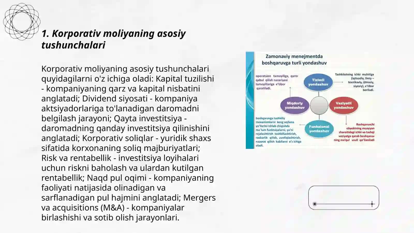 Korporativ moliyaning iqtisodiy mazmuni va tashkil etilishi 3