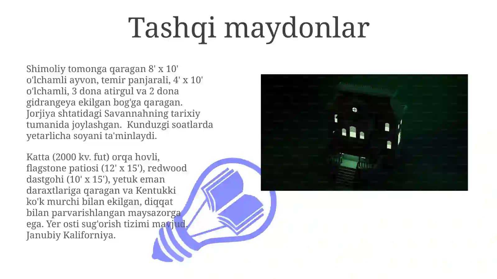 Décrive votre maison 3