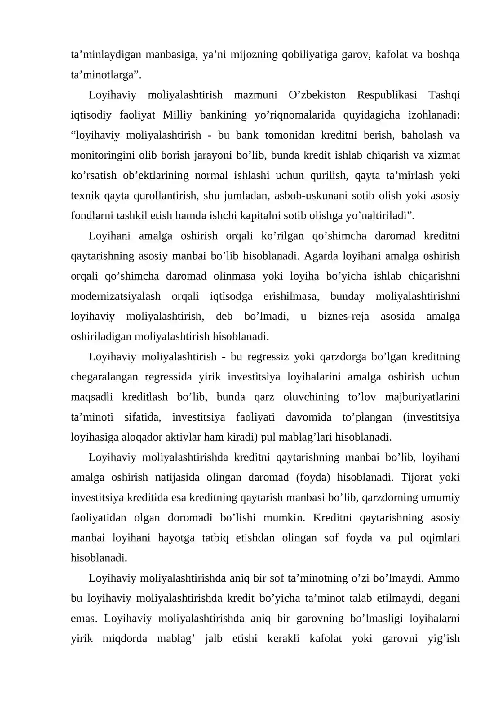Investitsiyalarni loyihaviy moliyalashtirish 3