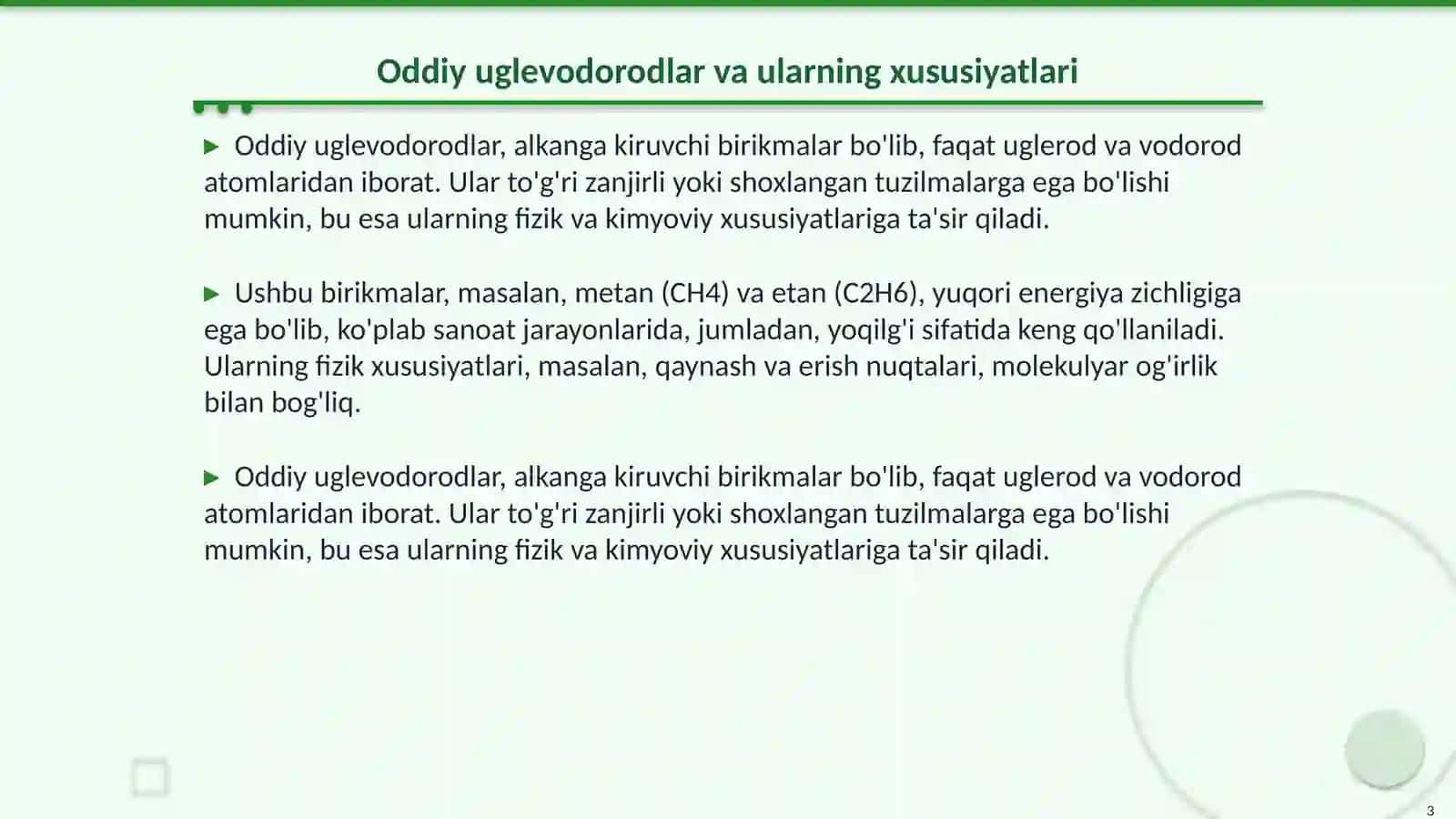 Oddiy uglevodorodlarning poligalogenli hosilalari 3