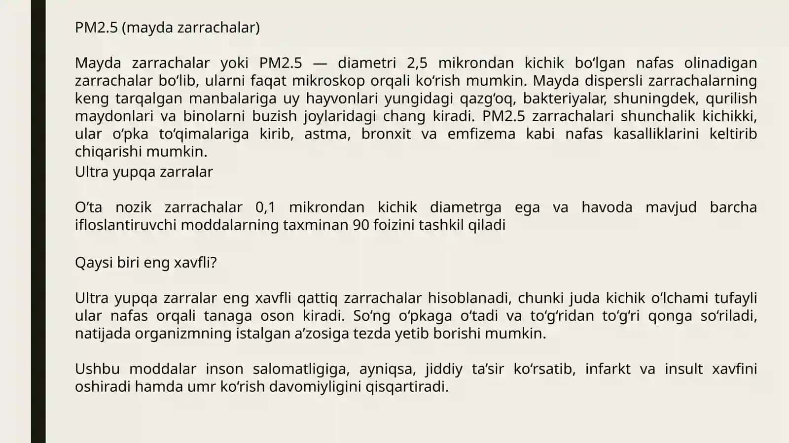 Davolashishi2423-guruhtalabasi Mahmudova Farizaxonning “Gigiena, harbiy gigiena, tibbiy ekologiya” fanidan tayyorlagan mustaqil ishi 3
