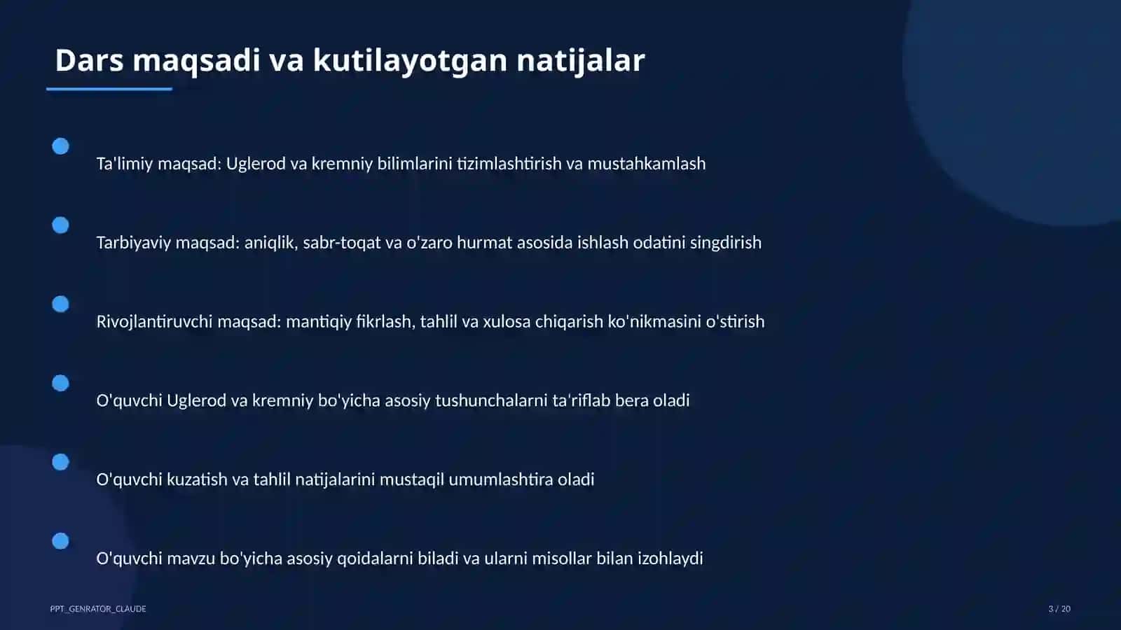 Uglerod va kremniy (9-sinf) 3