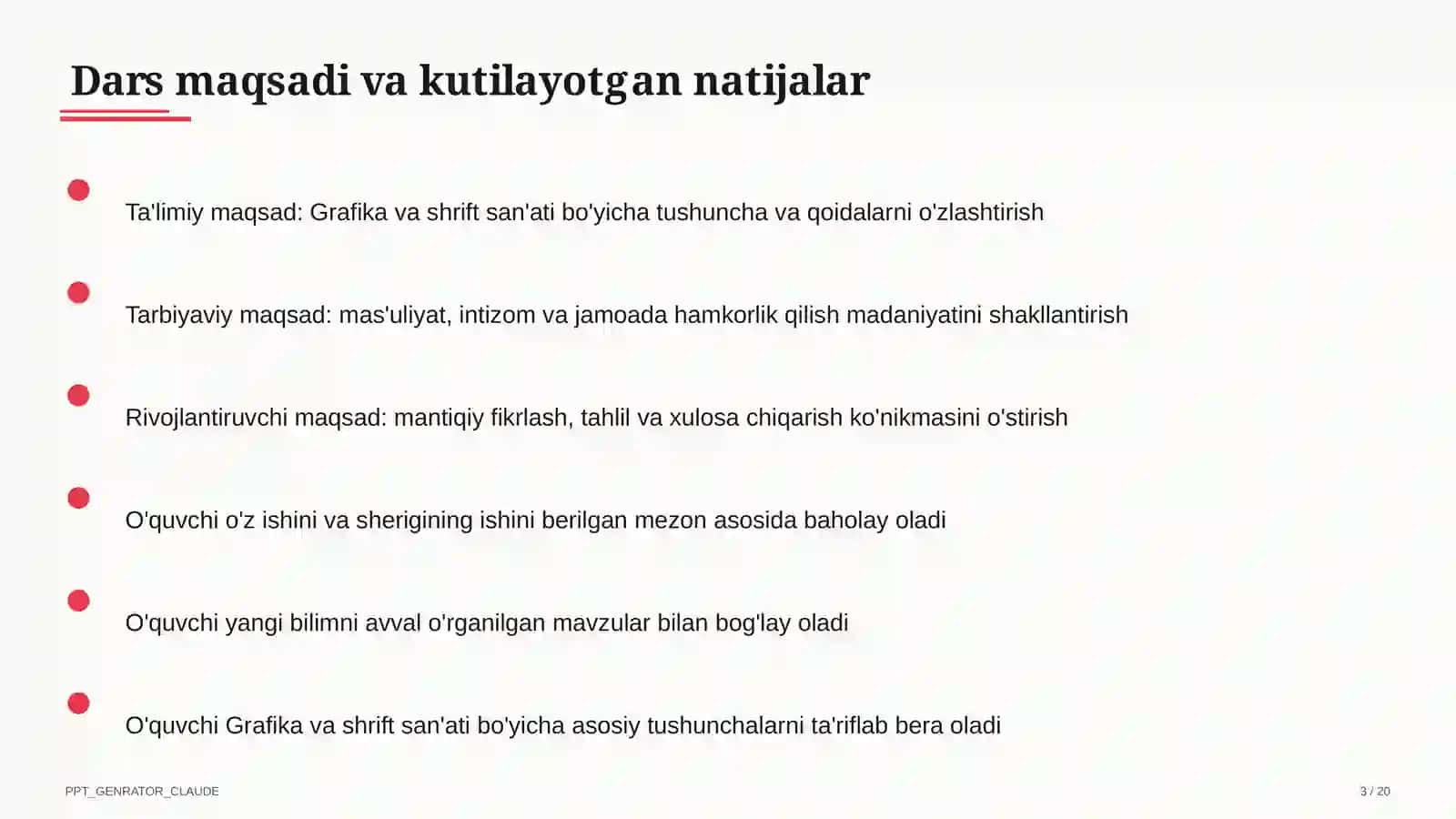 Grafika va shrift san'ati (6-sinf) 3