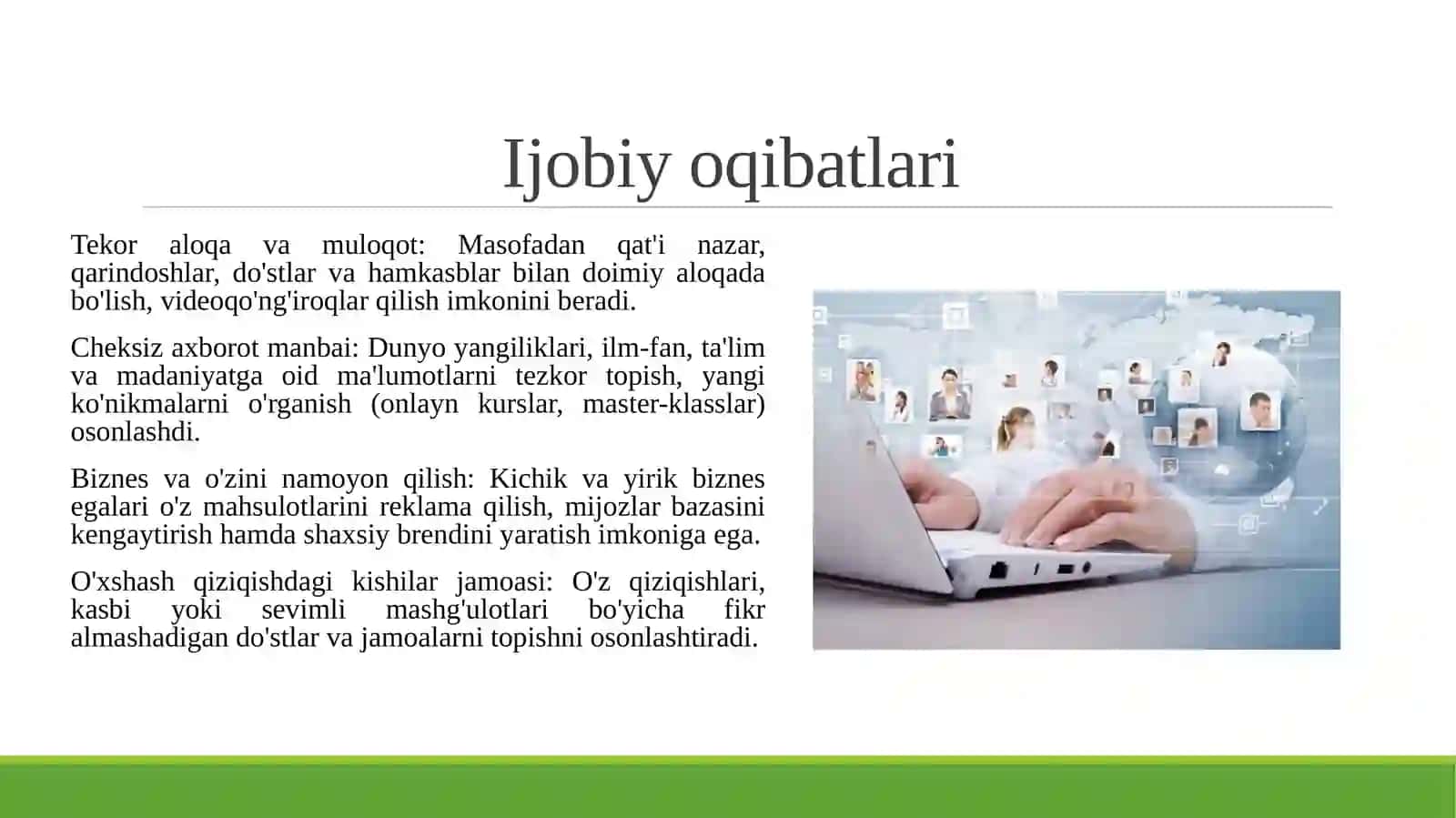 Ijtimoiy tarmoqlarning inson hayotidagi o'rni ijobiy va salbiy oqibatlari 3