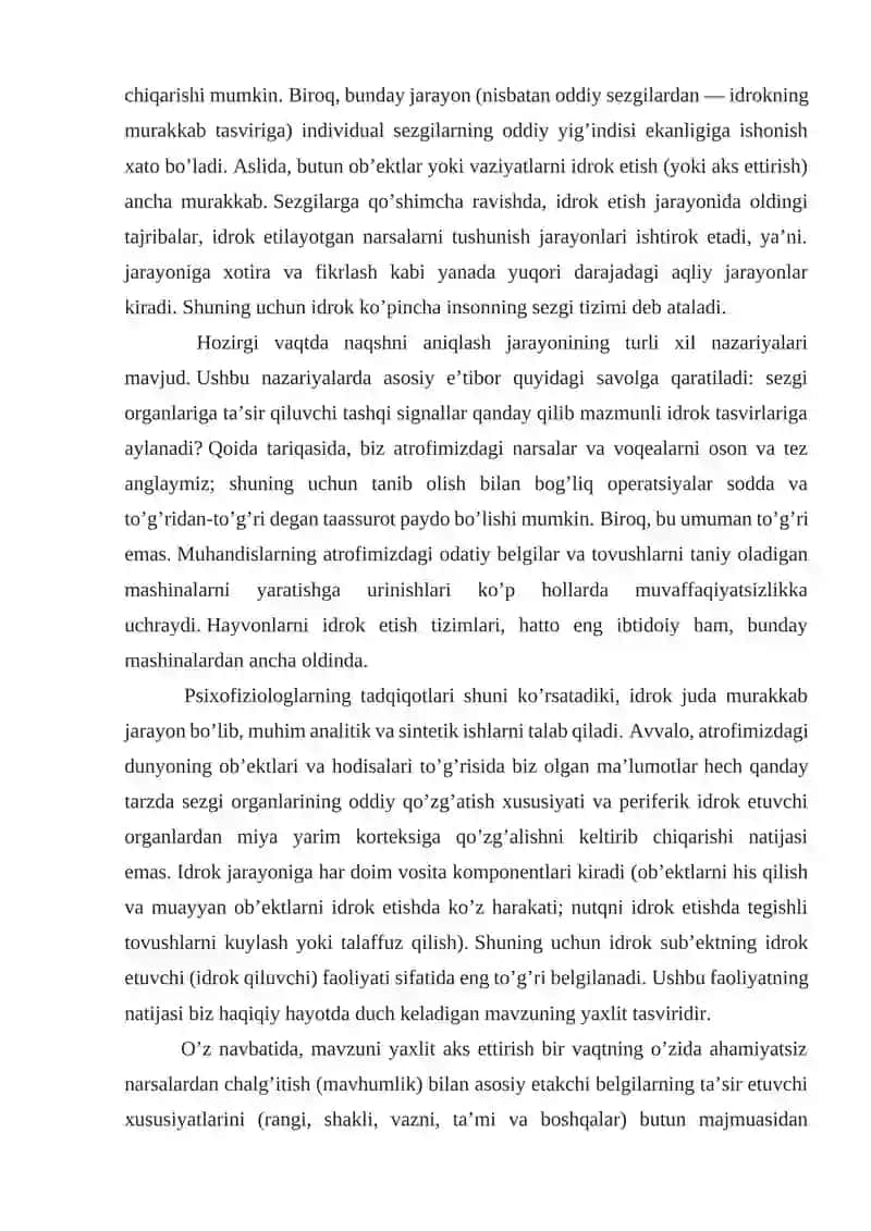 Idrokning umumiy xususiyatlari 3