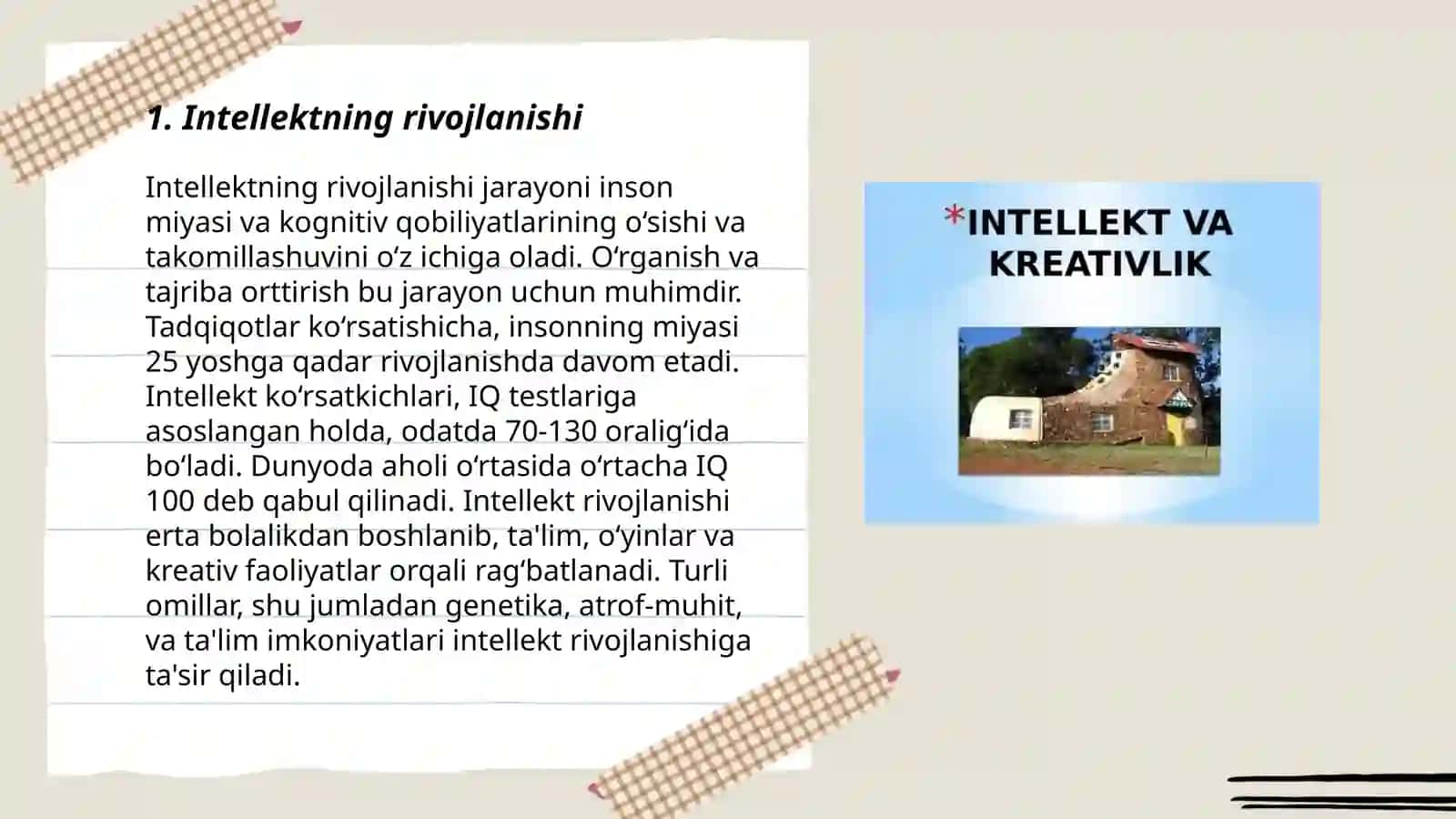 Intellekt va Kreativlik 3