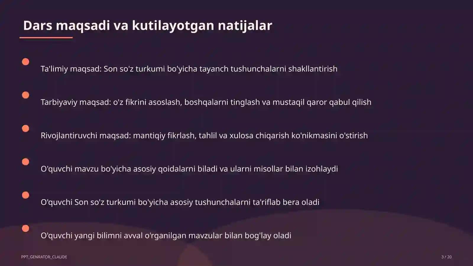 Son so'z turkumi (4-sinf) 3
