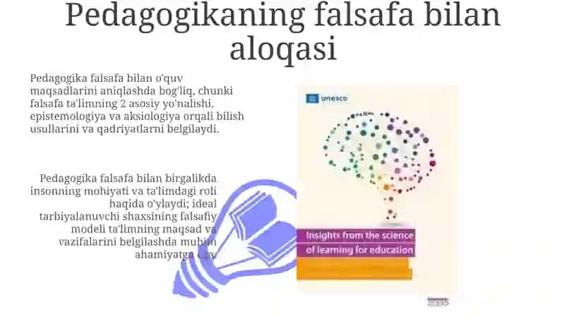 Pedagogikaning falsafa bilan aloqasi 3