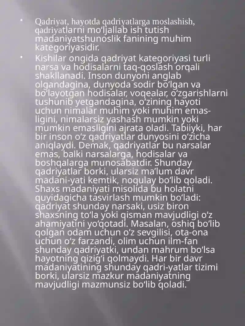 Qadriyatlar va madaniyat 3
