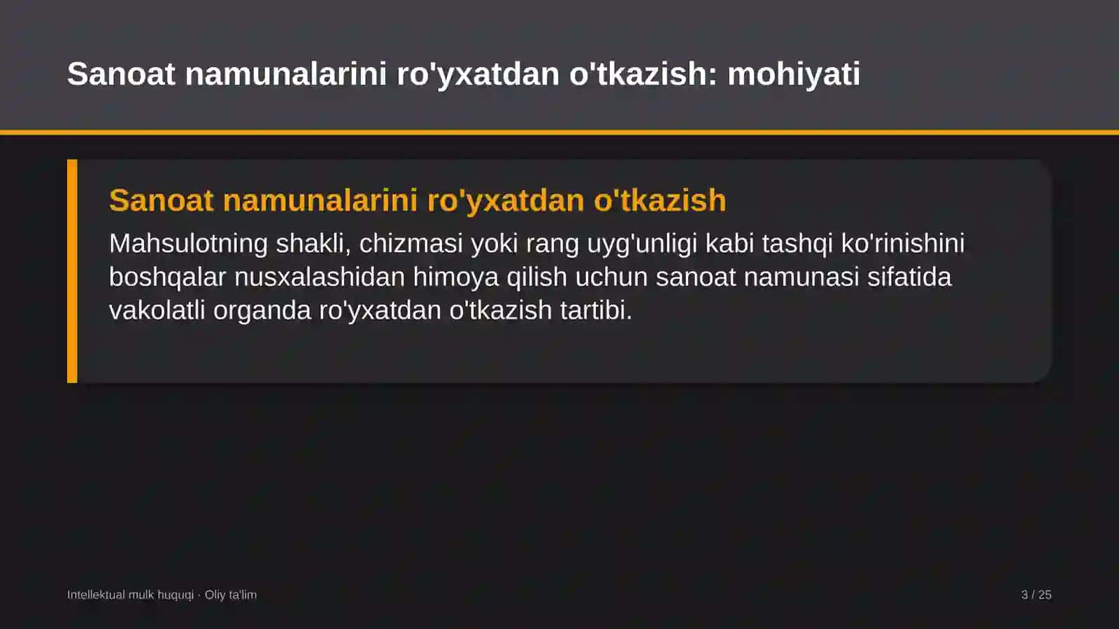 to'qimachilik korxonalarida sanoat namunalarini ro'yxatdan o'tkazish 5461 3