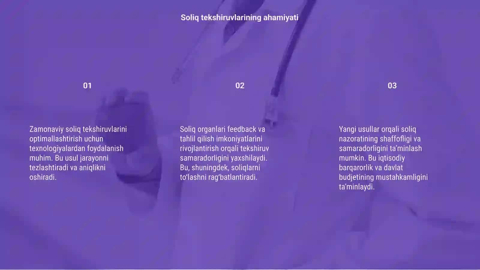 Soliq tekshiruvlarini optimallashtirishning zamonaviy usullari 3