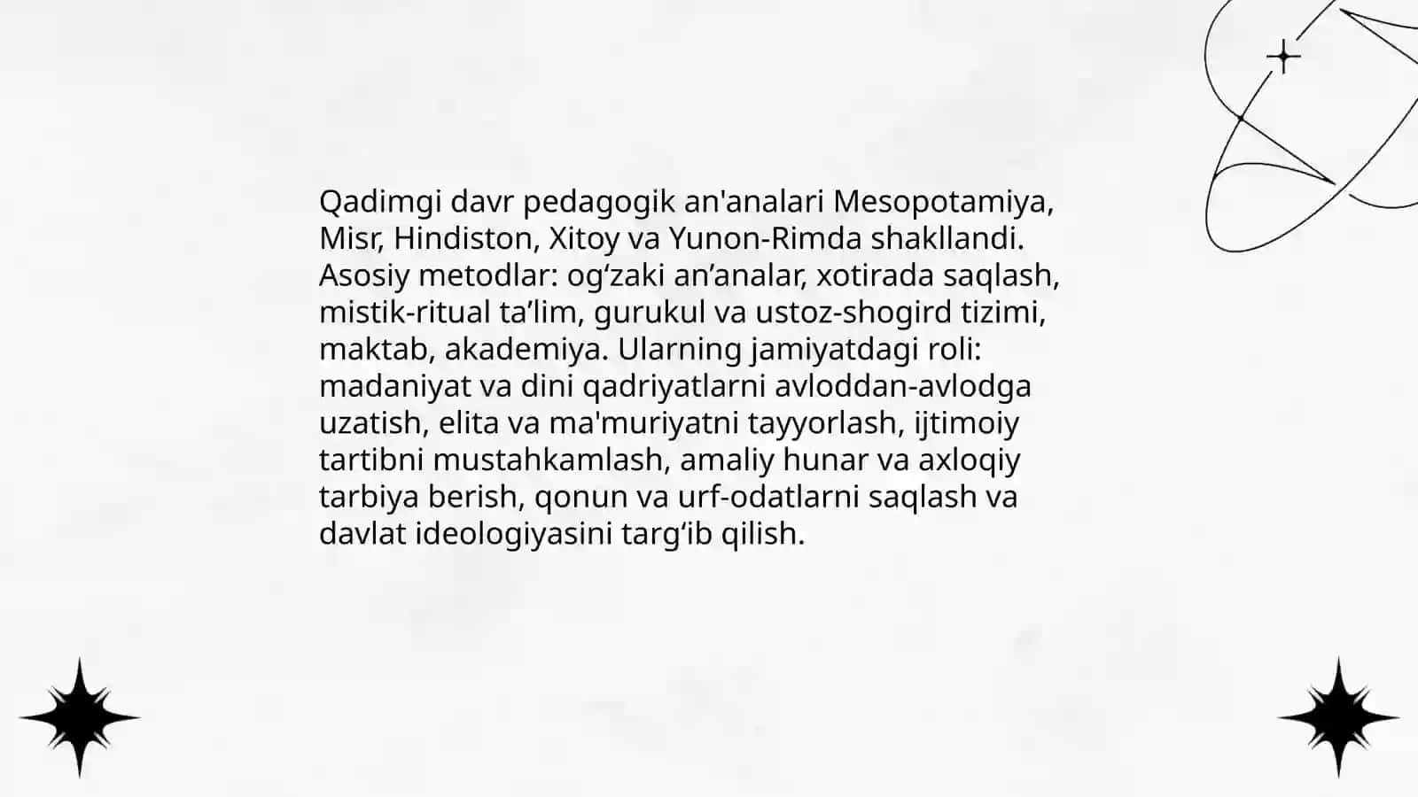 Jahon pedagogika fanining rivojlanish tarixi 3