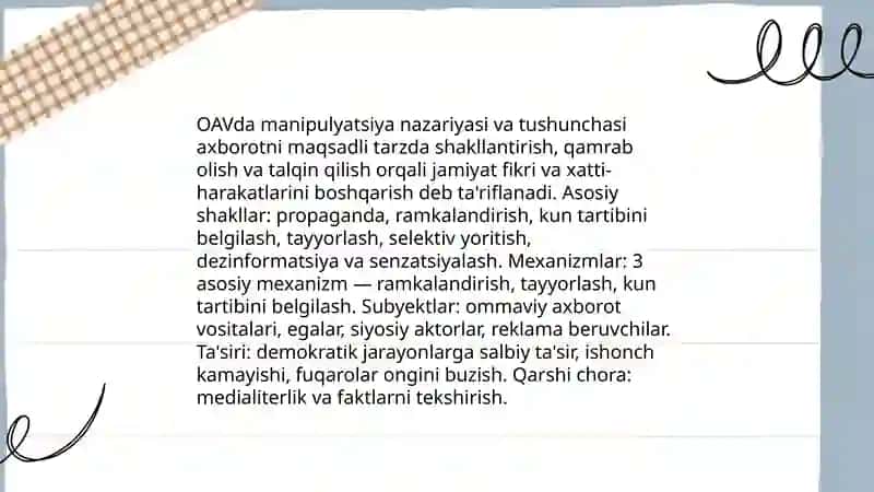 OAV ning manipulatsion imkoniyatlarini tahlil qilish 3