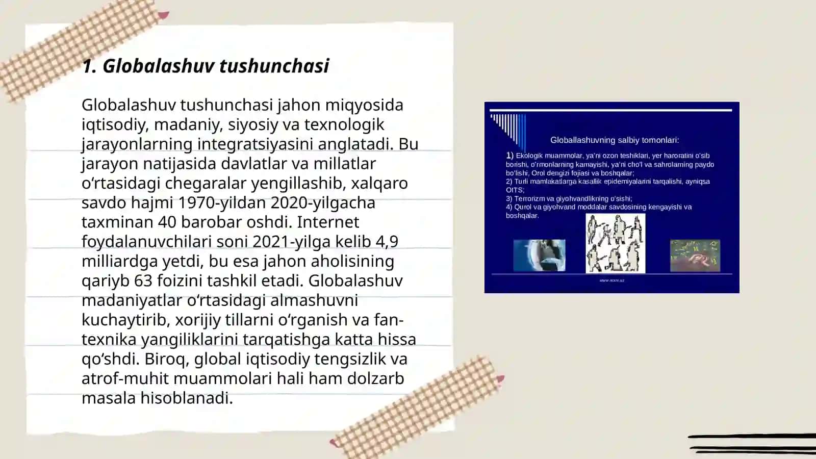 Globalashuv va barqaror taraqiyot tushunchalari:oʻzaro aloqasi va farqi 3