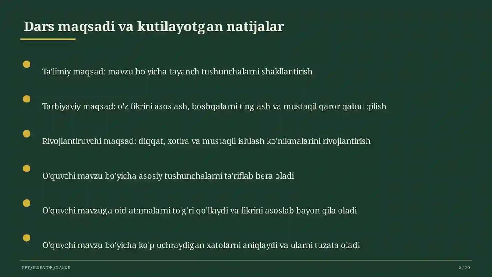 Inson huquqlari va erkinliklari (9-sinf) 3