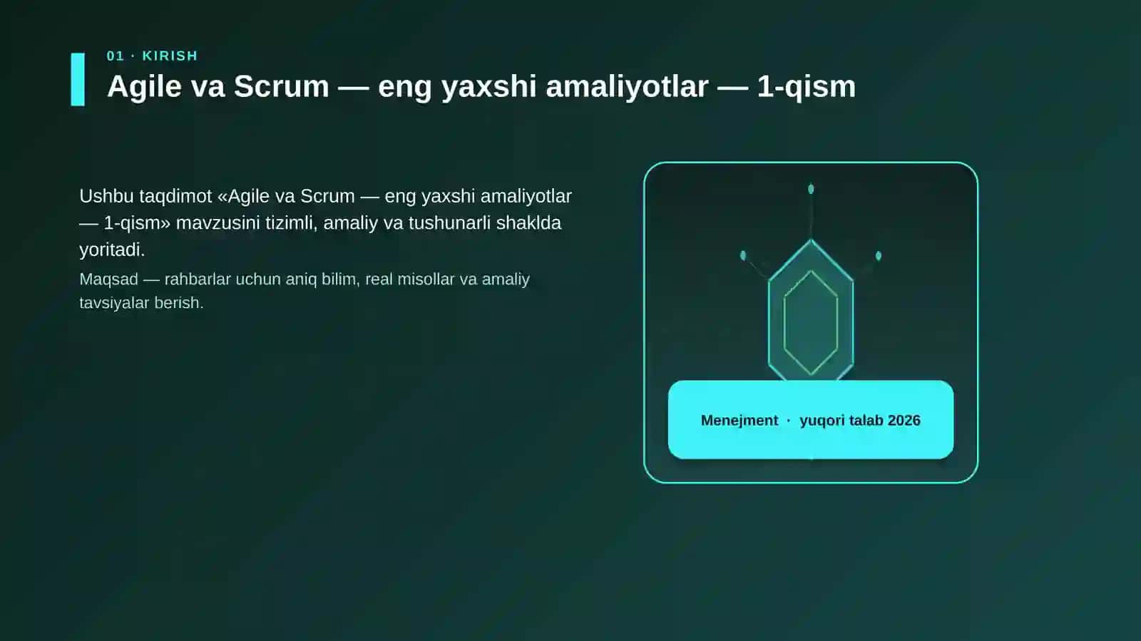 Agile va Scrum — eng yaxshi amaliyotlar — 1-qism 3