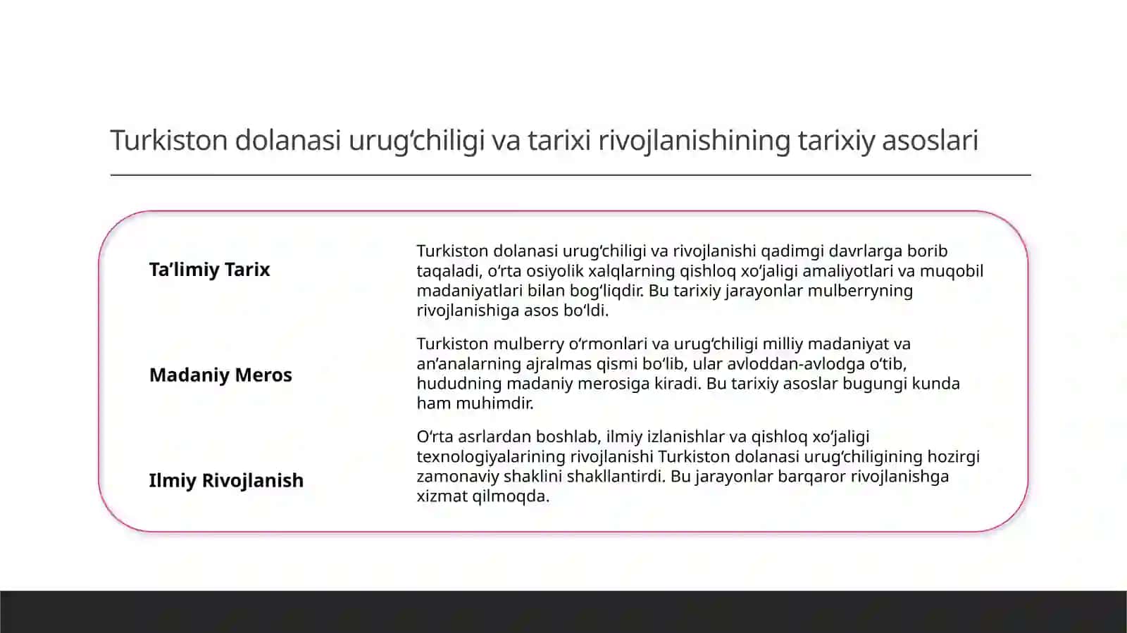 Turkiston dolanasi urug‘chiligi va tarixi rivojlanishi 3