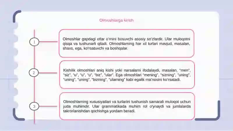 Olmoshning xususiyatlari va turlari 3