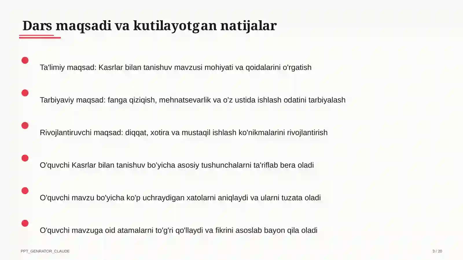 Kasrlar bilan tanishuv (4-sinf) 3