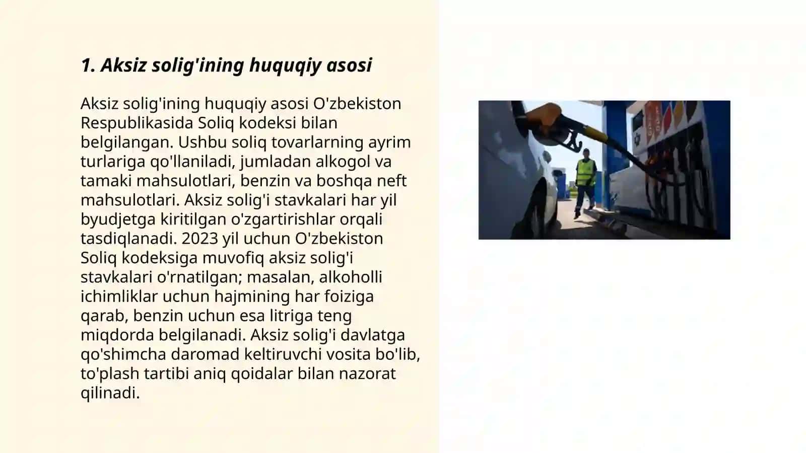 Aksiz solig'ini hisoblash va byudjetga o'tkazish tartibi 3