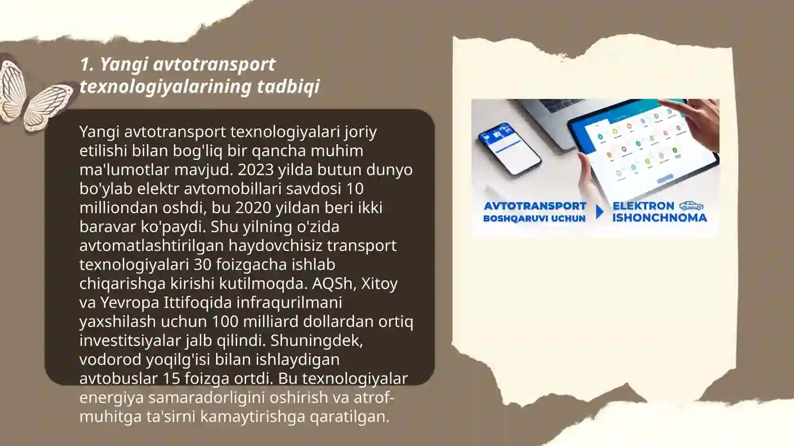 Yangi avtotransport texnologiyalarining tadbiqi 3