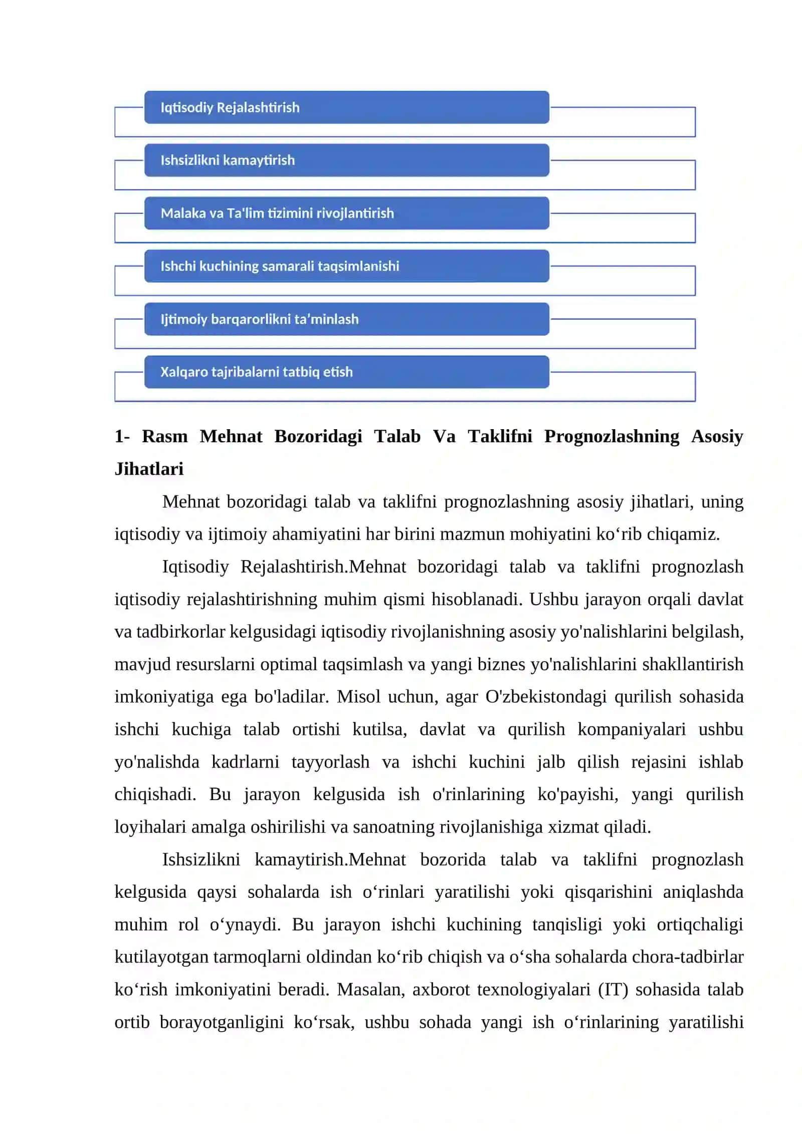 VII BOB. Mehnat bozorida ishchi kuchiga bo’lgan talab va taklifni istiqbollashtirish 3