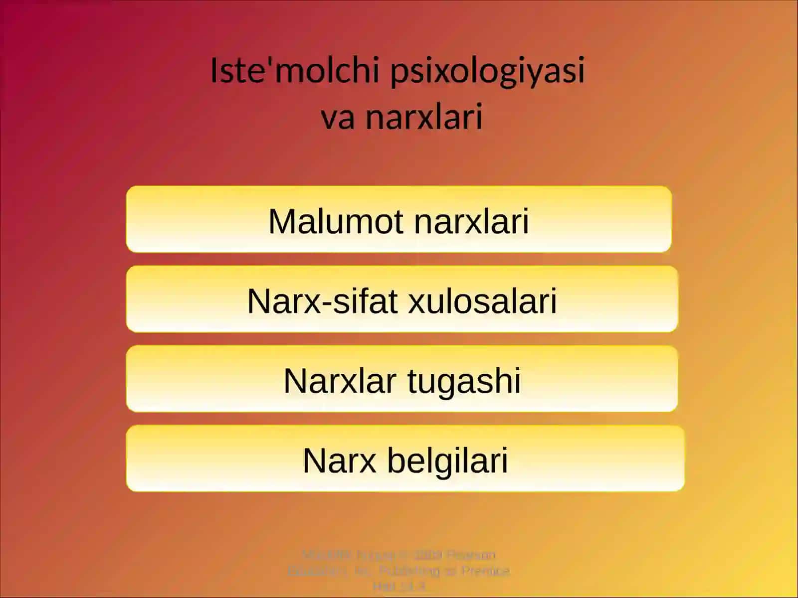 Narxlar strategiyasi va dasturlarini ishlab chiqish 3