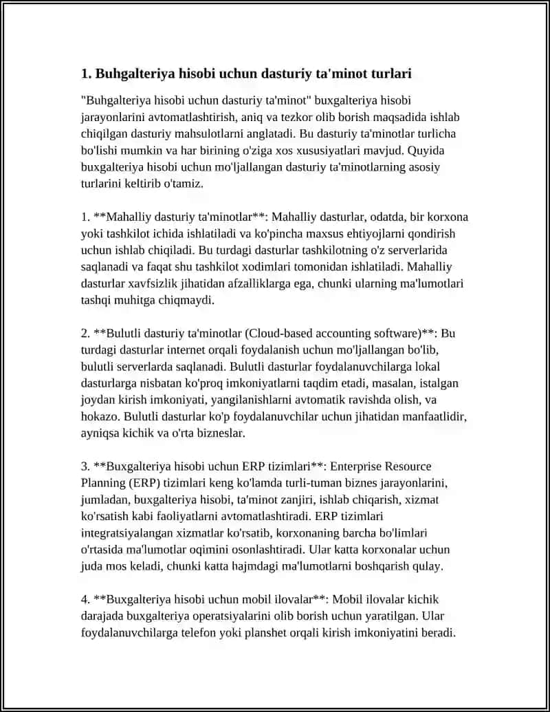 Buhgalteriya hisobi uchun dasturiy ta'minotlar 3