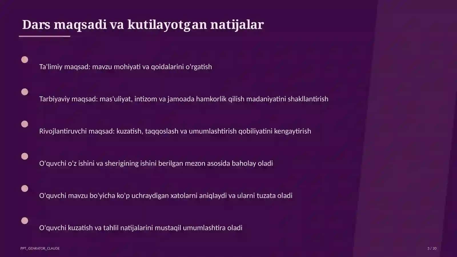Rus tilida sodda gap va uning bo'laklari (8-sinf) 3