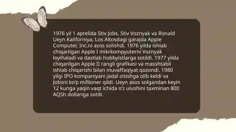Apple kompaniyasi Stiv Jobs haqida 3