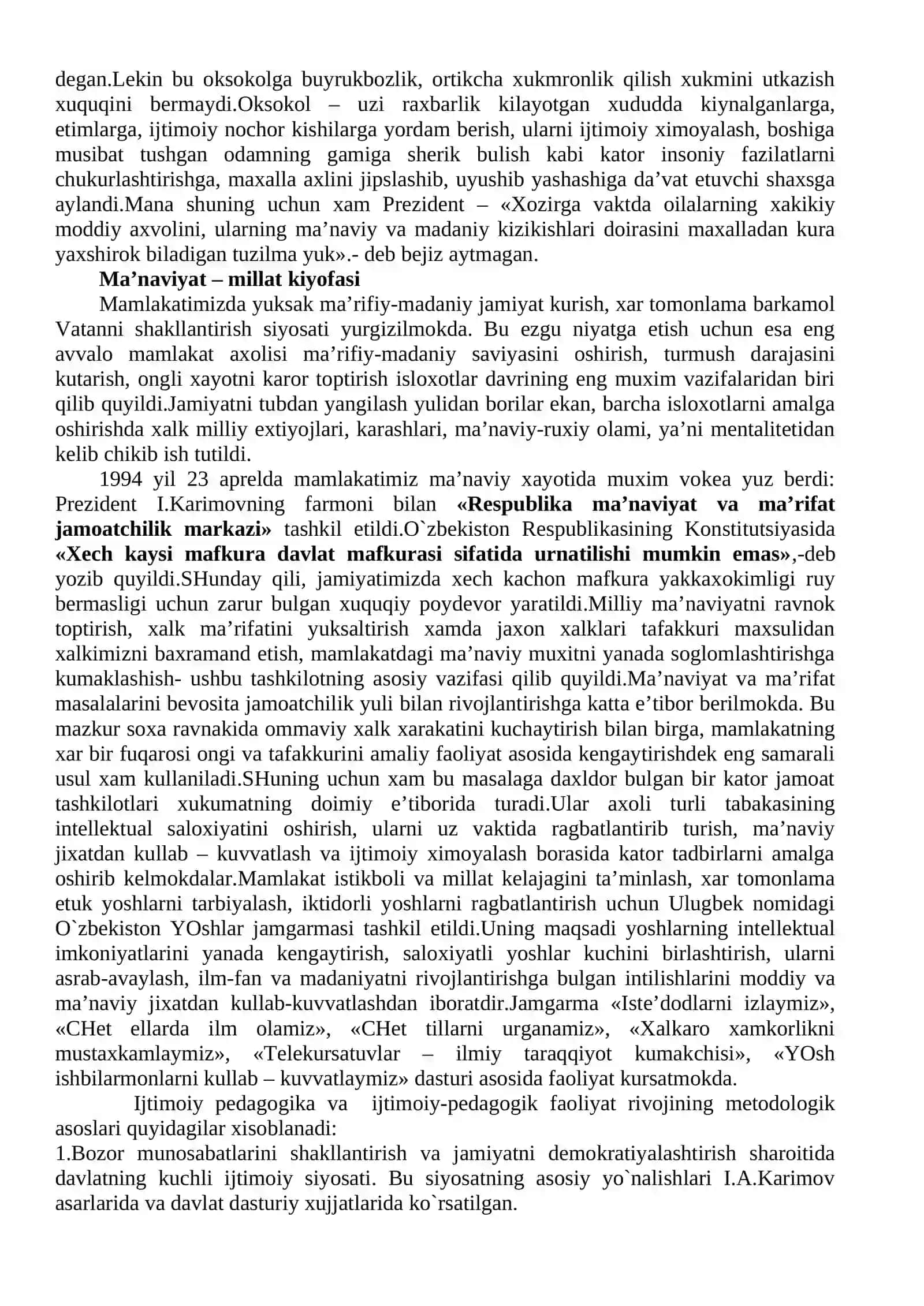 Jamiyatnihg mafkuraviy ongliligi - ijtimoiy-pedagogik xodisa sifatida 3