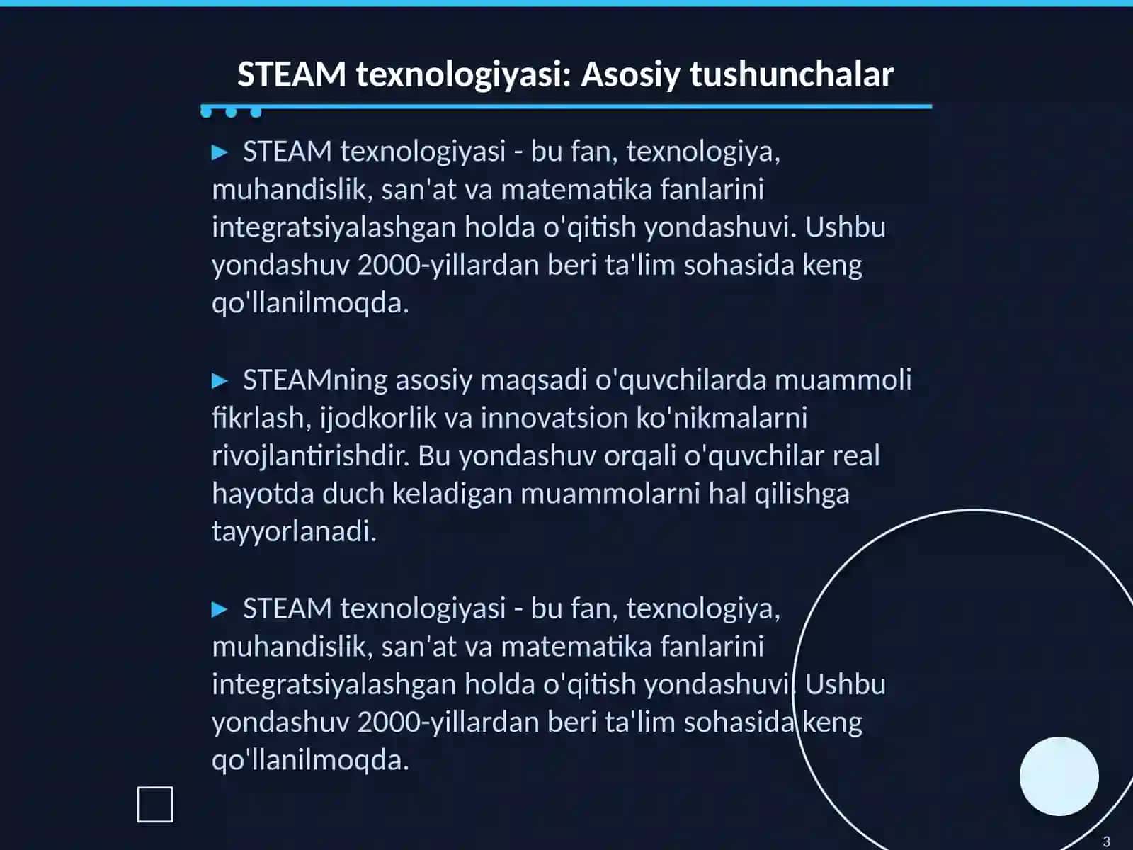 STEAM texnologiyasidan foydalanishning afzalliklari 3