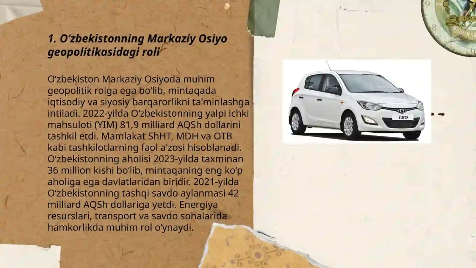 Òzbekitonning Markaziy Osiyodagi tinchlik va barqatorlikni ta'minlashdagi òrni 3