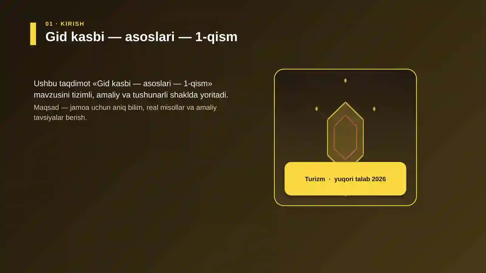 Gid kasbi — asoslari — 1-qism 3