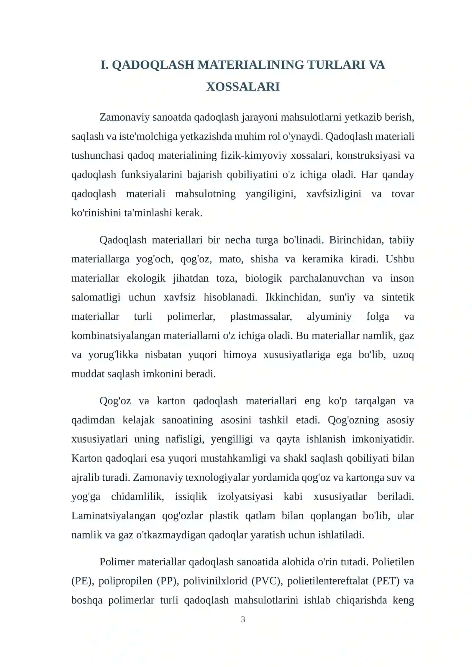 Qadoqlar ishlab chiqarish texnologiyasi 3