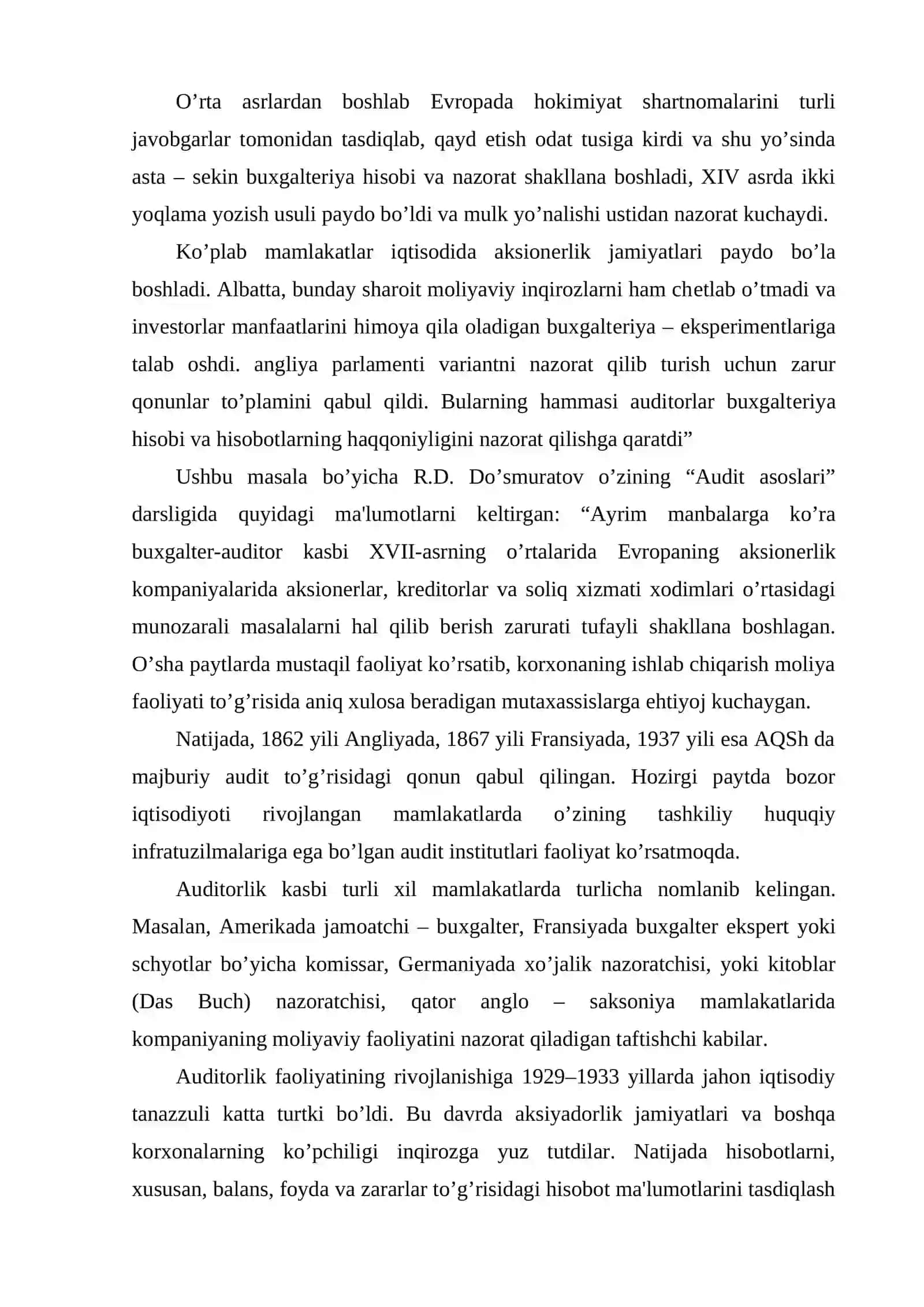 Auditning mohiyаti, ahamiyаti va uni tartibga solish 3