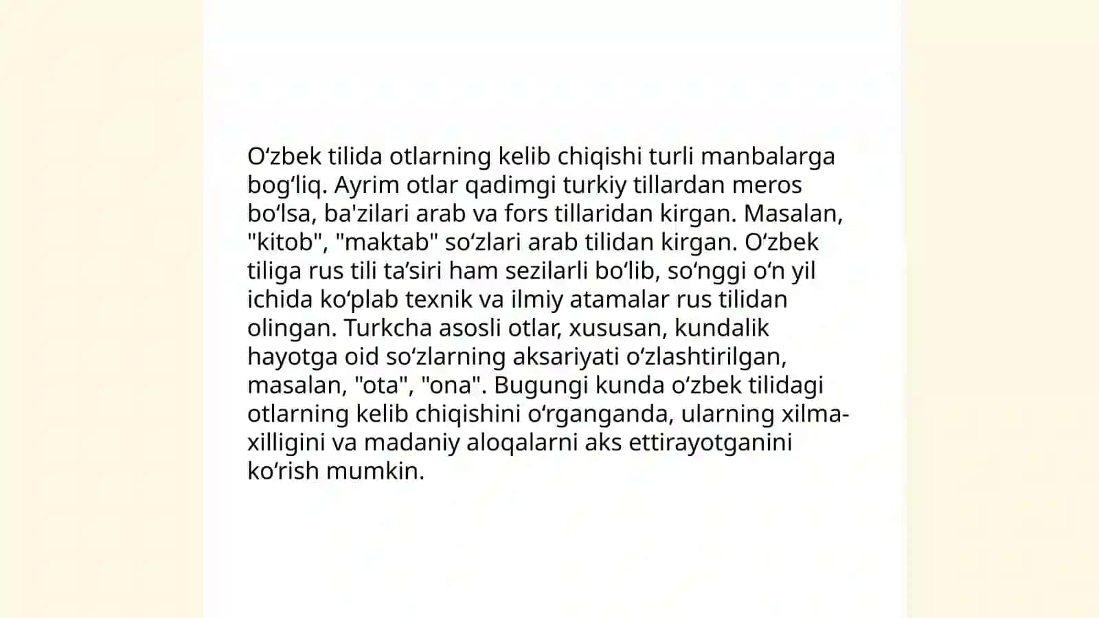 Ot va Egalik Qo'shimchalari 3