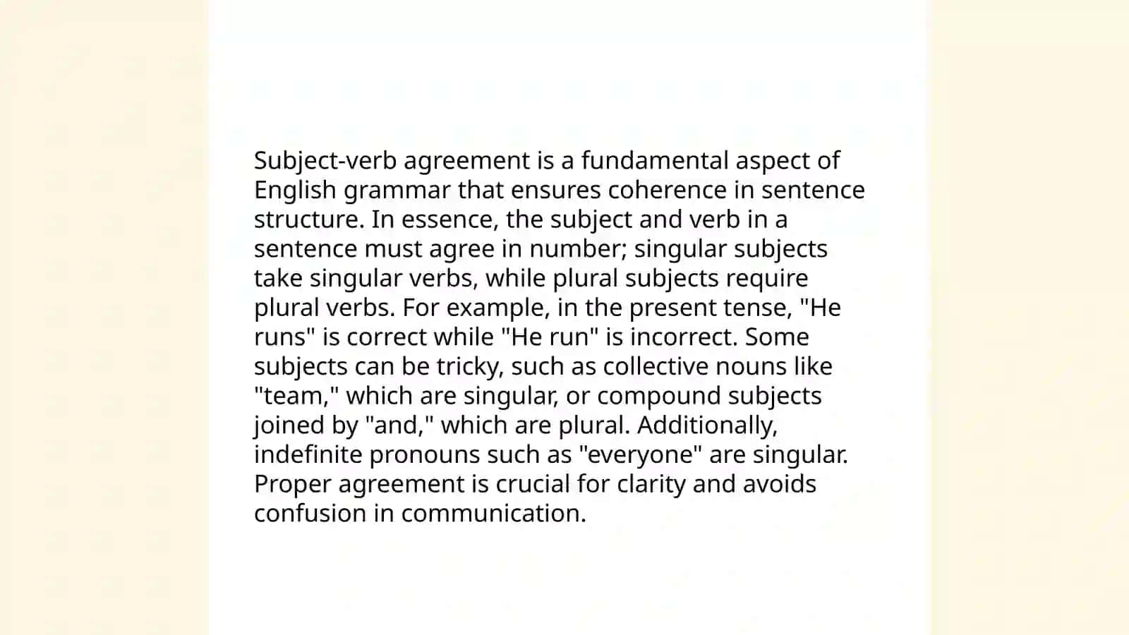 Agreement of the predicate with the subject 3