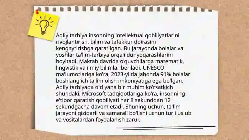 Tarbiya mazmuni 3