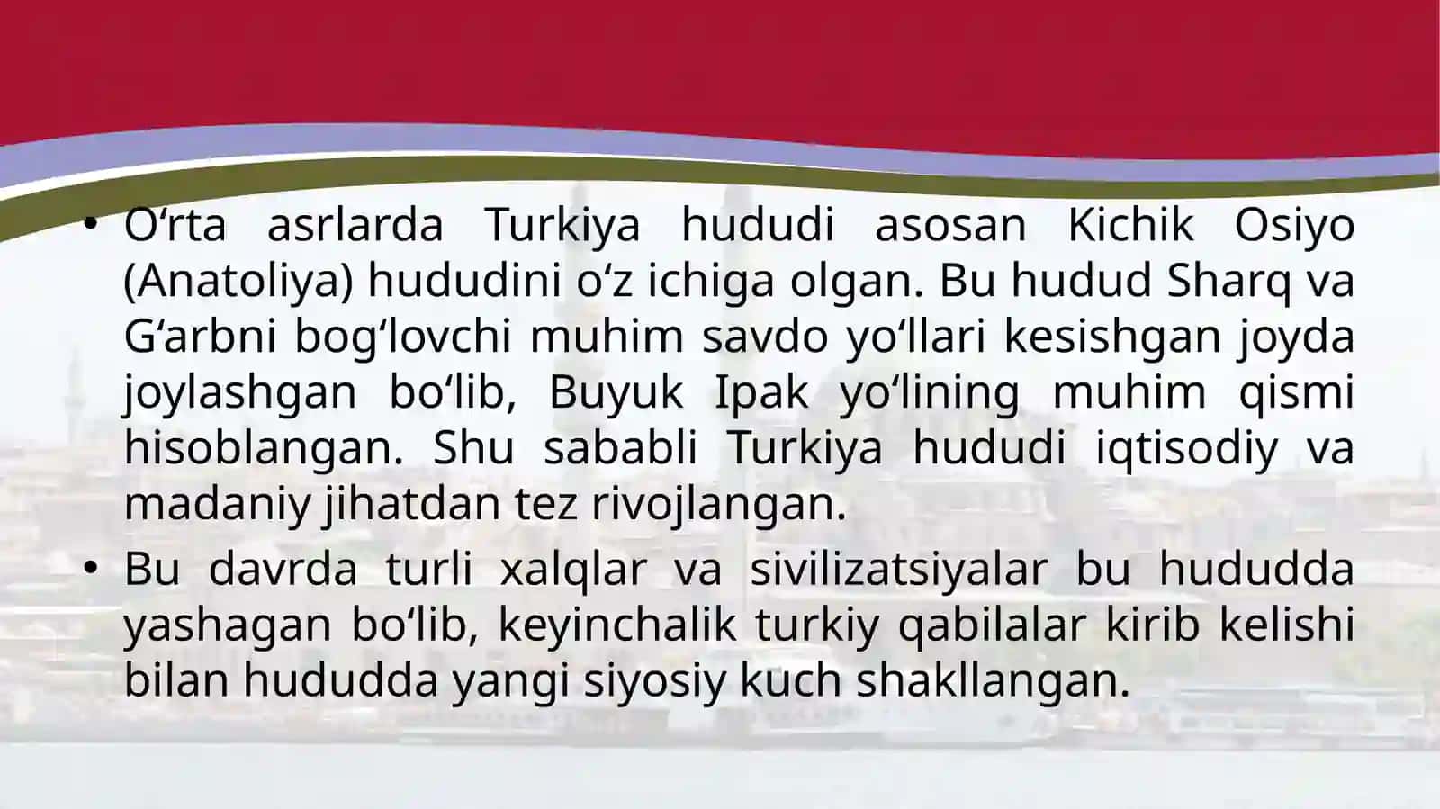 O‘rtaasrlarda Turkiya 3
