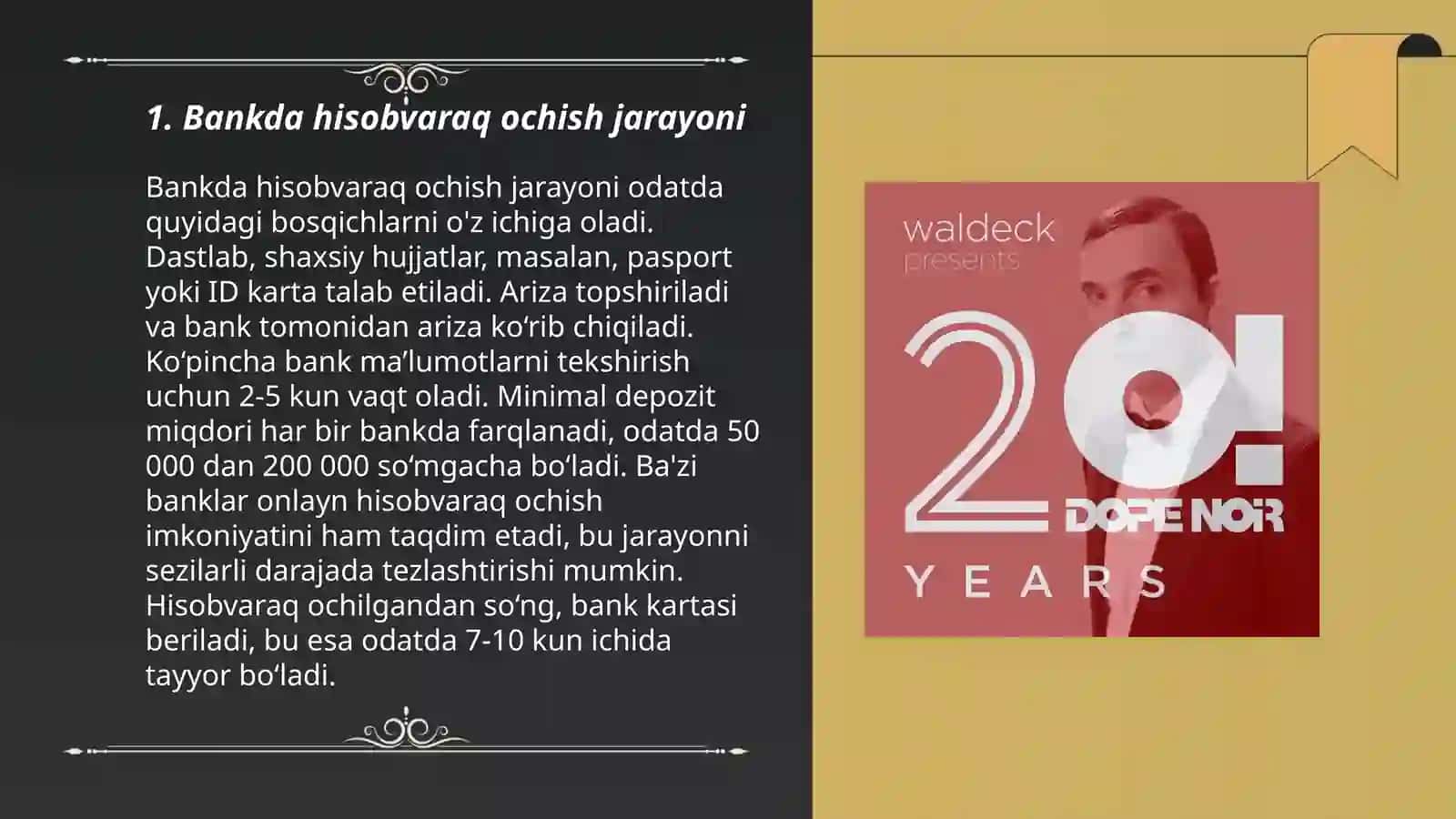 Polsha davlatining banklarida mijozlarga hisobvaraq ochish va yuritish 3