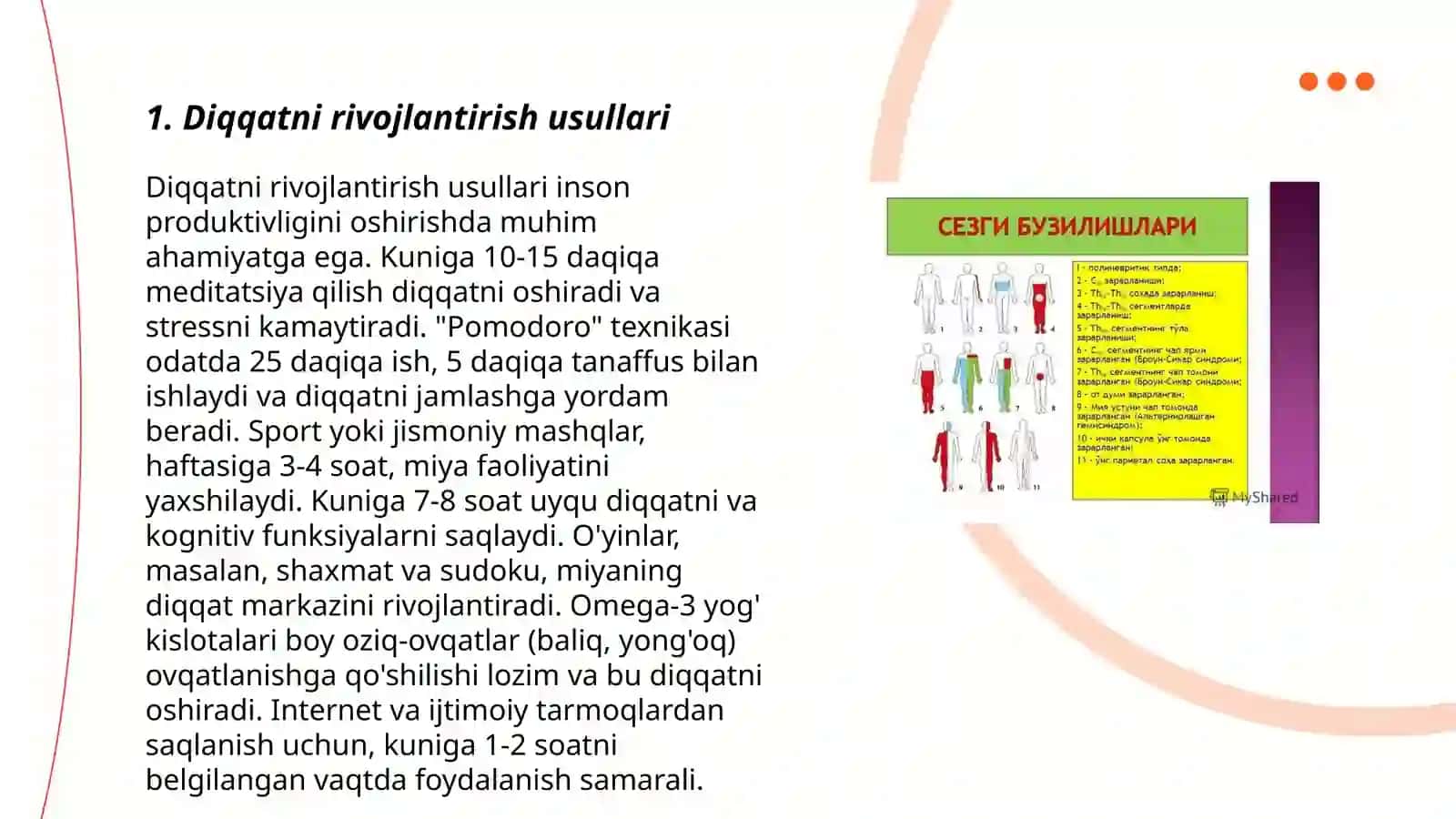 Diqqatni rivojlantirish usullari 3