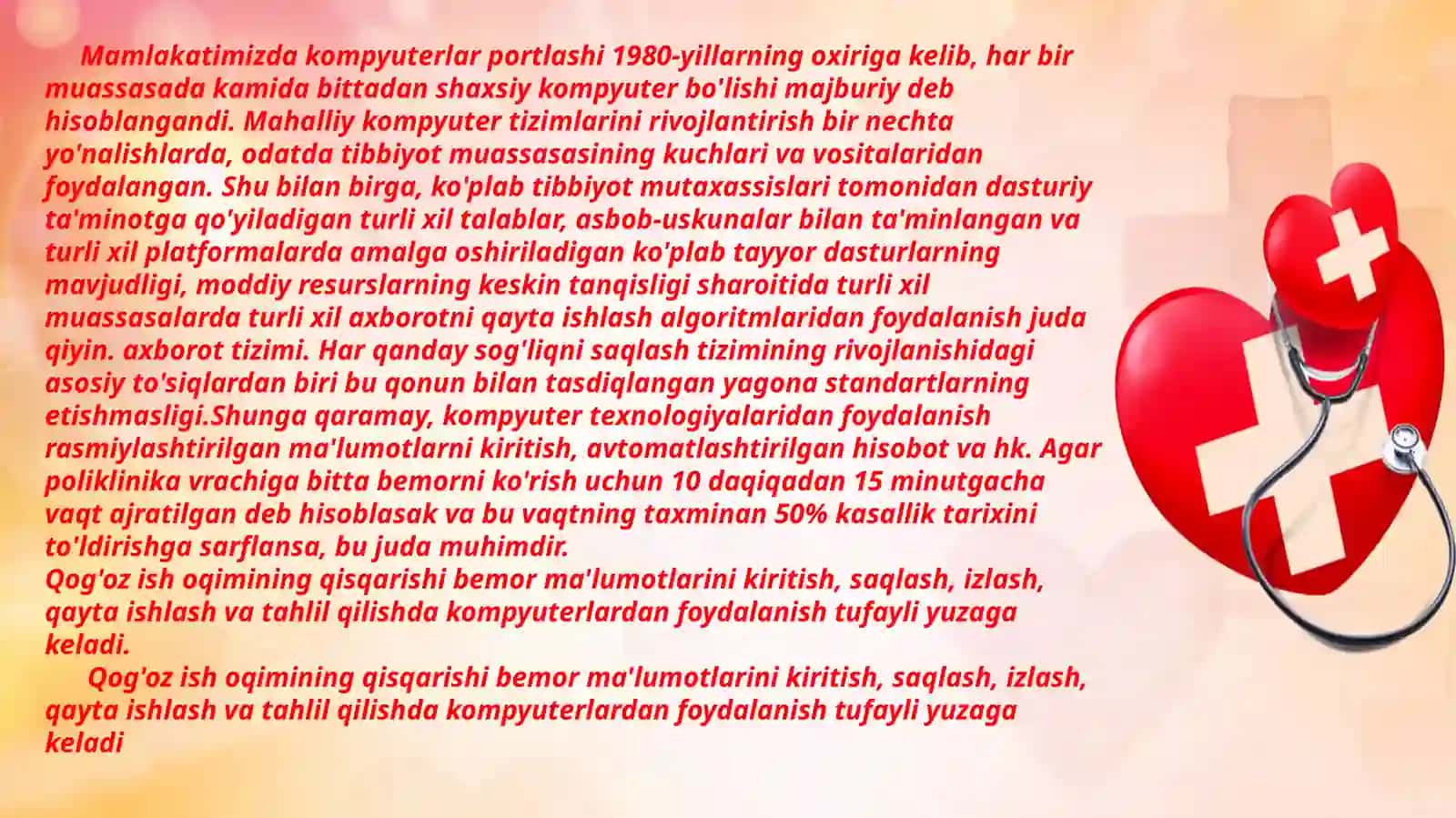 BEMOR AXBOROT TIZMIDAN FOYDALANISH 3