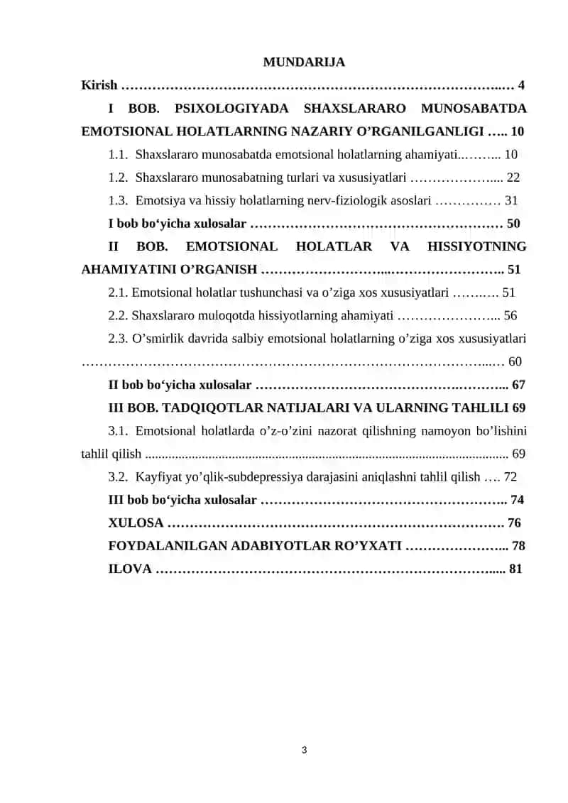 Shaxslararo munosabatlarda turli emocional reaksiyalarning namoyon bo'lishini tadqiq etish 3